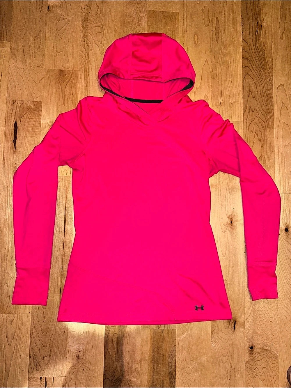 Under Armour ColdGear Hooded Long Sleeve in Pink